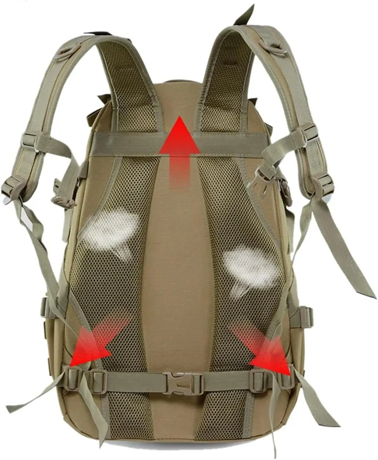 30-40L Camping Backpack Men's Travel Bags Climbing Rucksack Hiking Outdoor Reflective Shoulder Fishing Bag(Style4)