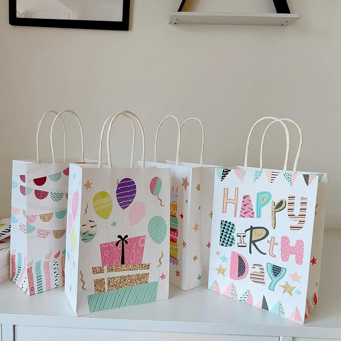 4 Styles Premium Birthday Gift Bag 30PCS