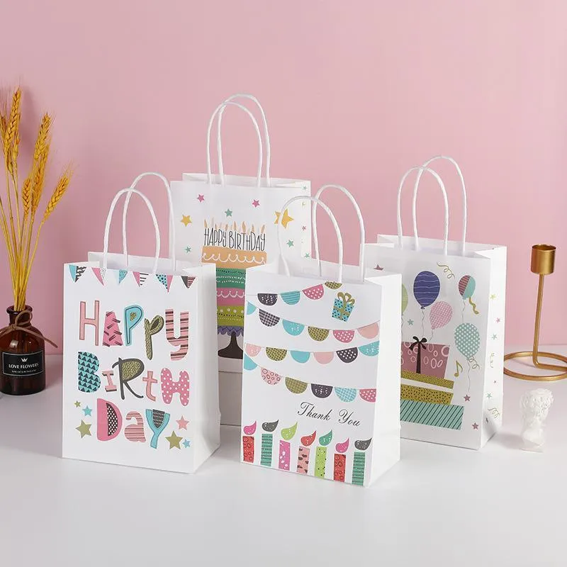 4 Styles Premium Birthday Gift Bag 30PCS