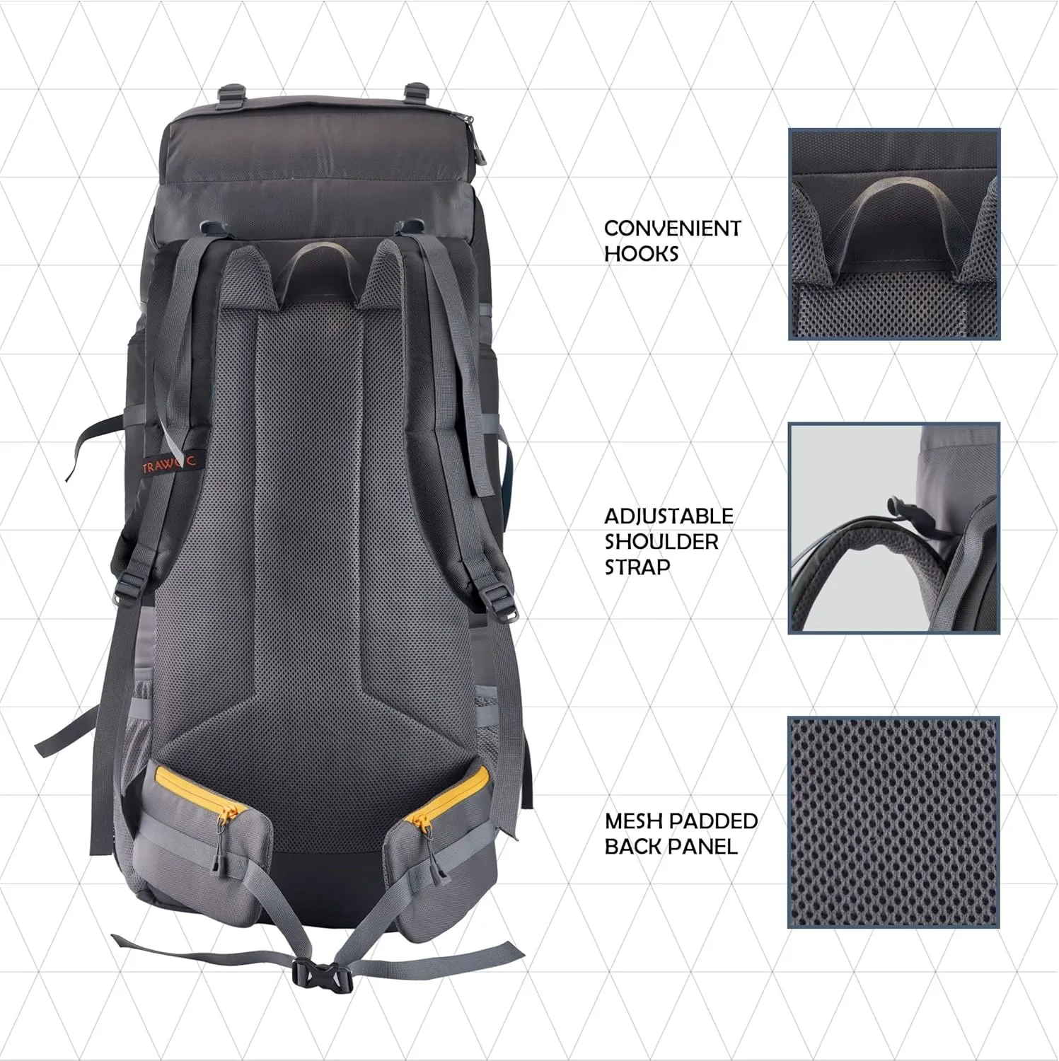 60 Ltr Black Rucksack