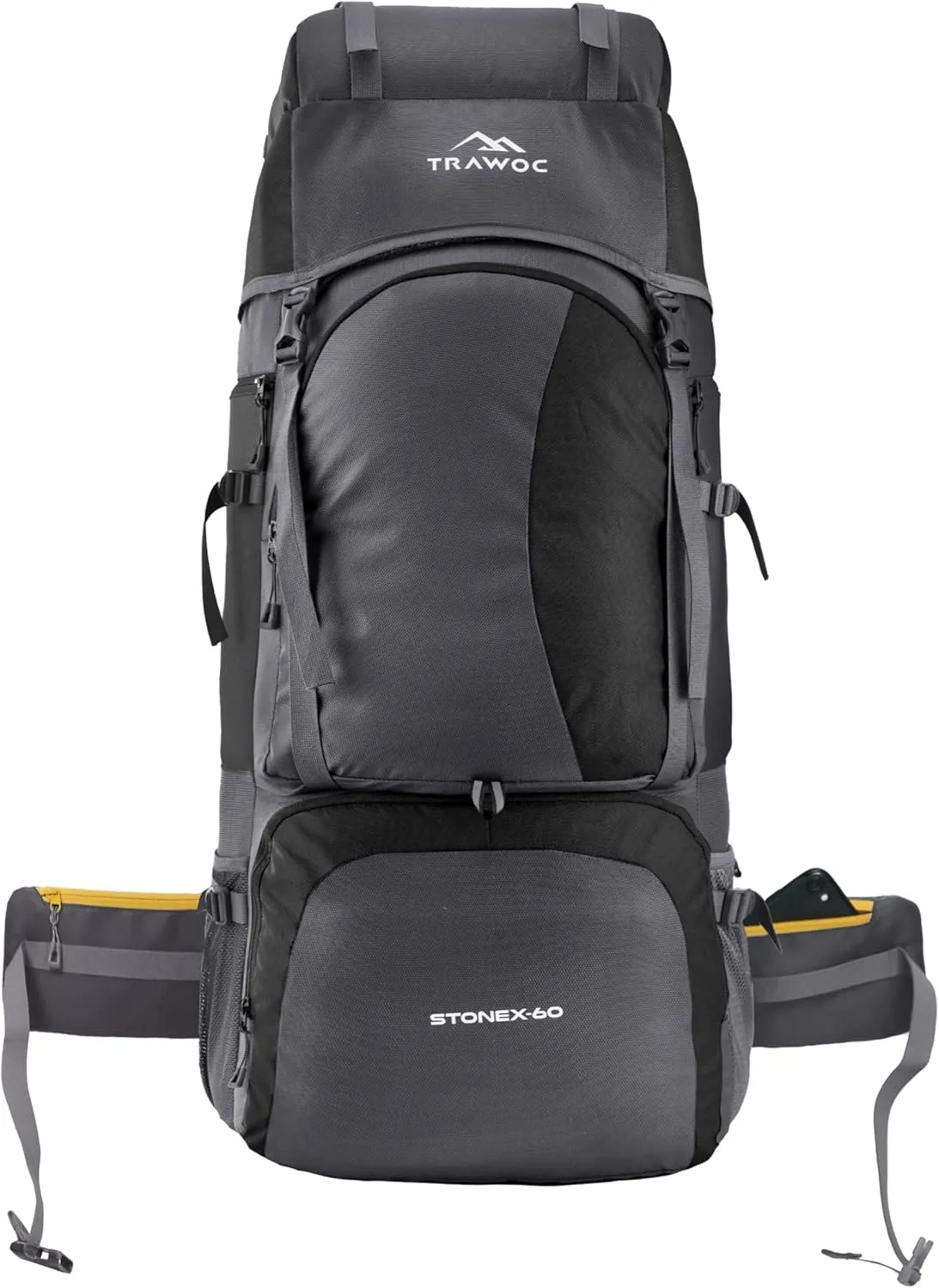 60 Ltr Black Rucksack