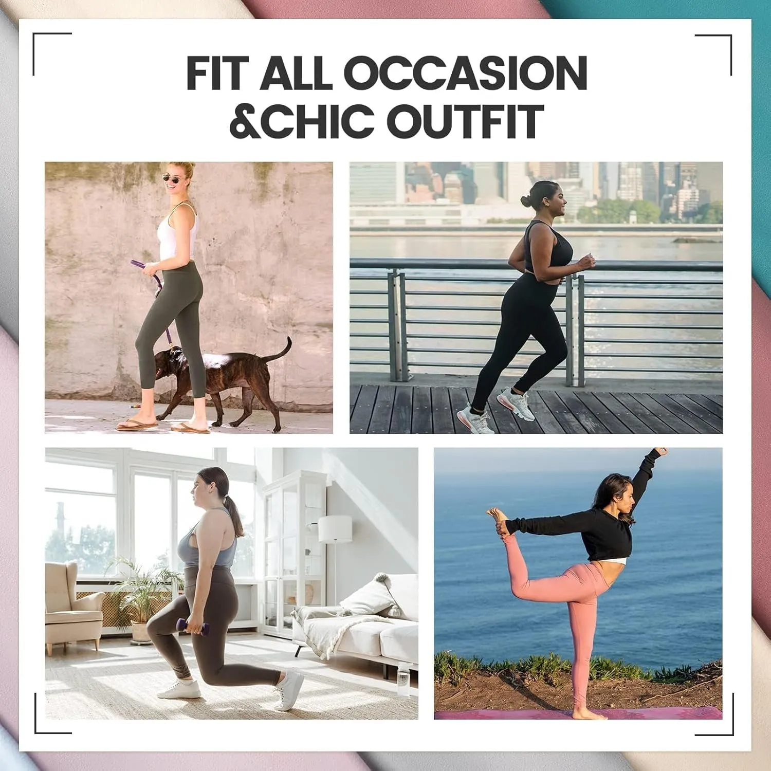 7-Pack Buttery Soft High-Waisted Leggings – Ultra Stretch Workout Set