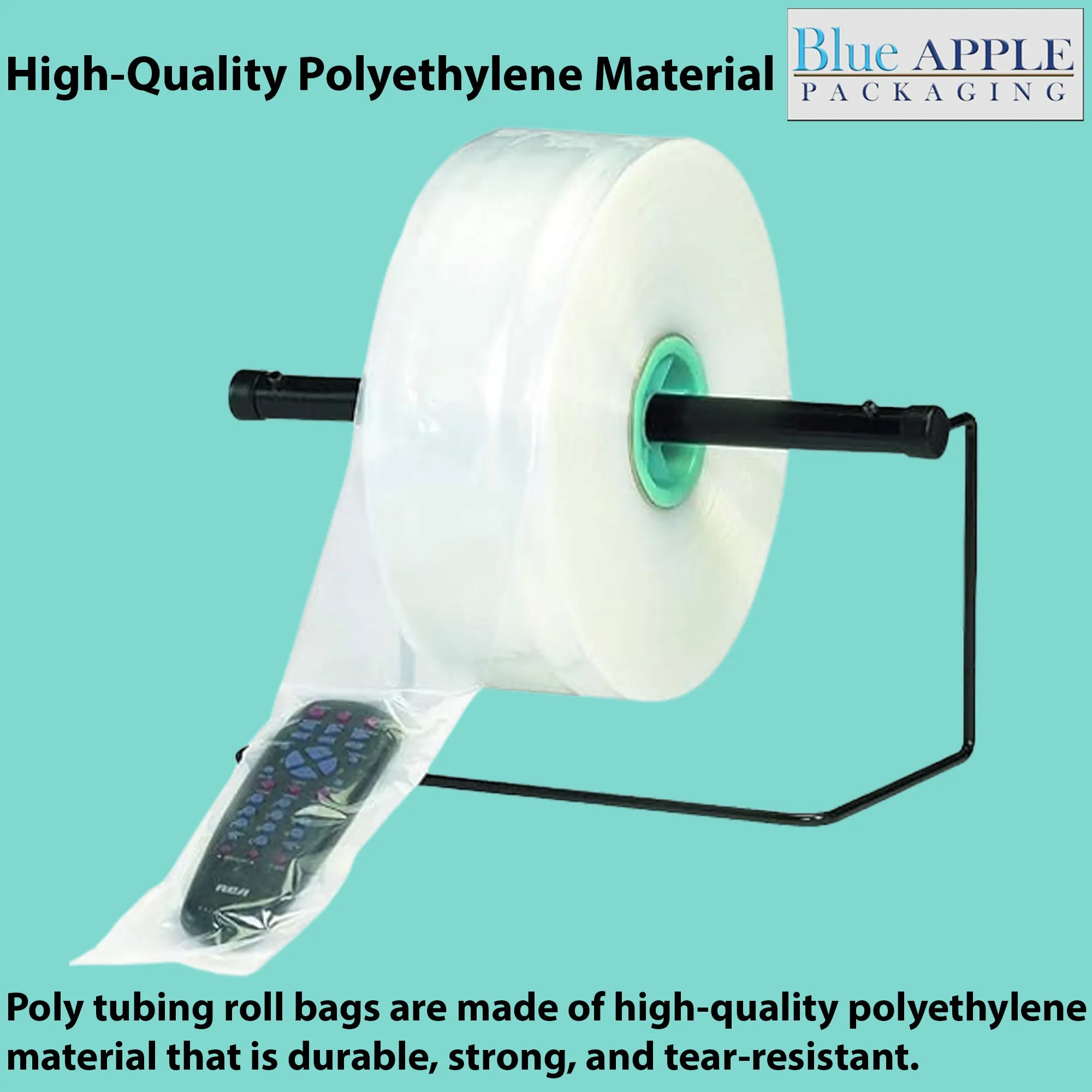 8 inch x 1450ft Poly Tubing Roll 3 Mil LDPE Low Density