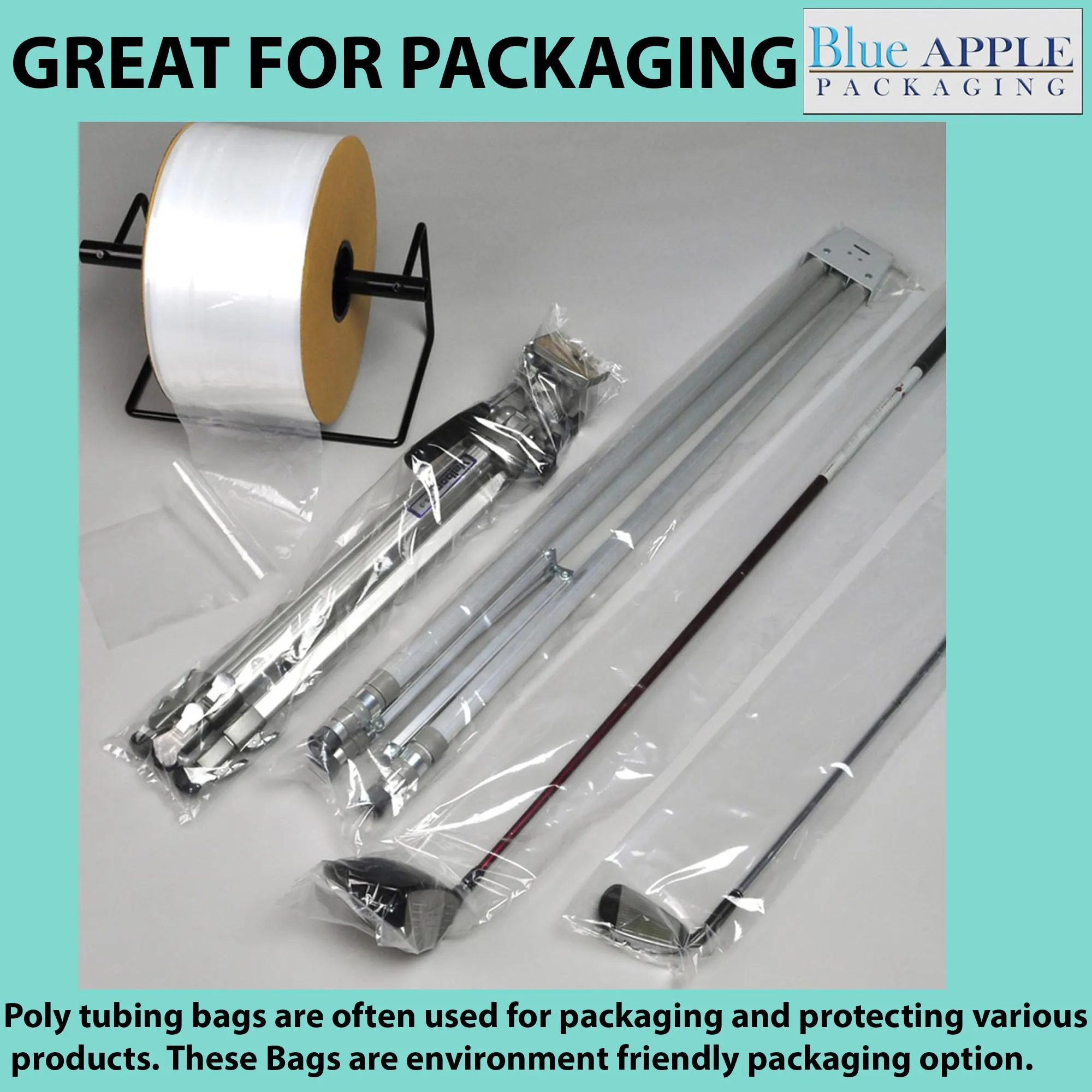 8 inch x 1450ft Poly Tubing Roll 3 Mil LDPE Low Density
