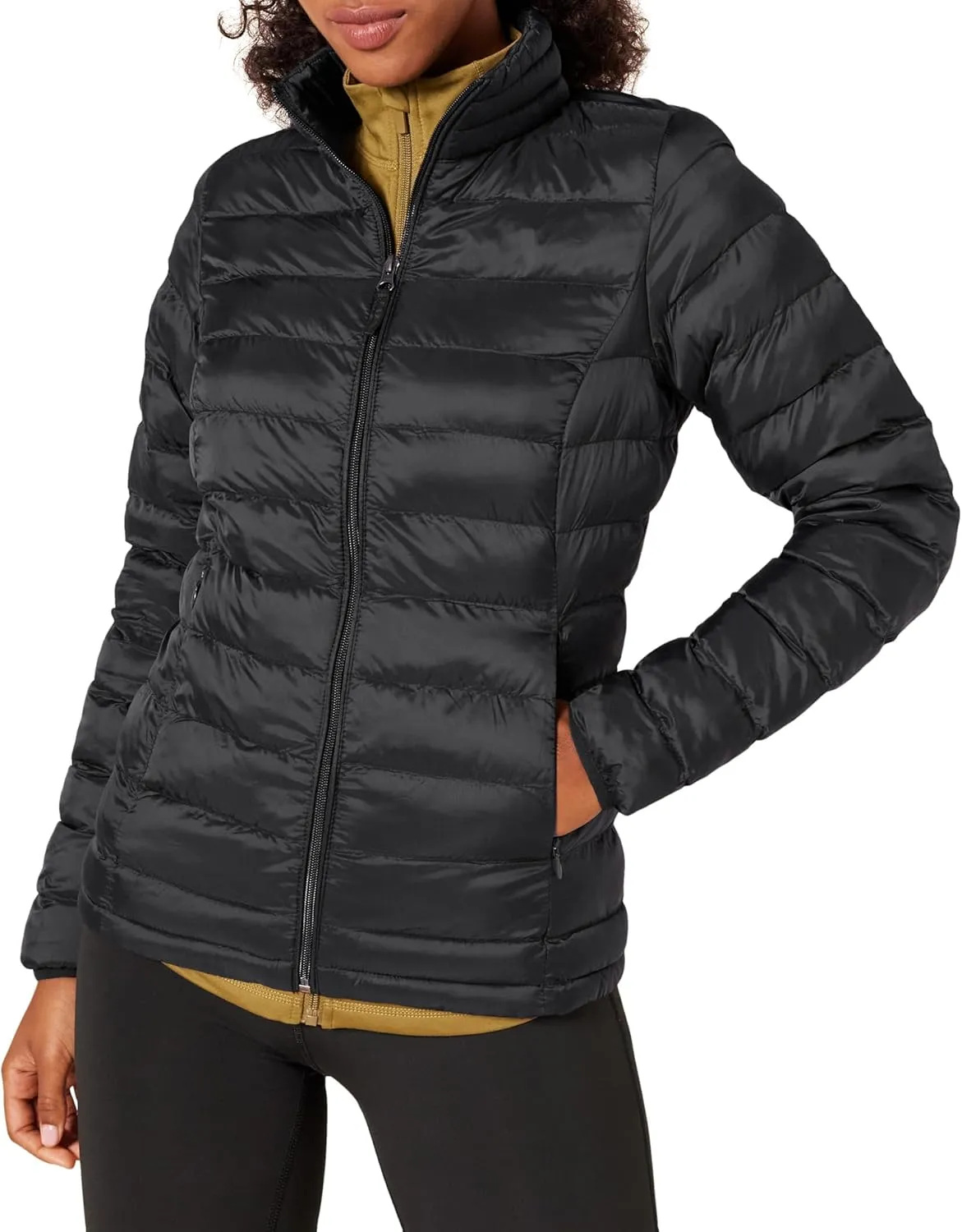 Amazon Essentials Women's Lightweight Water-Resistant Packable Puffer Jacket (Available in Plus Size)