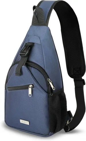 AMJ Tactical Chest Sling Bag for Men,Theft Crossbody Bag,Lightweight Hiking Shoulder Pack for Cycling, Travel, Camping