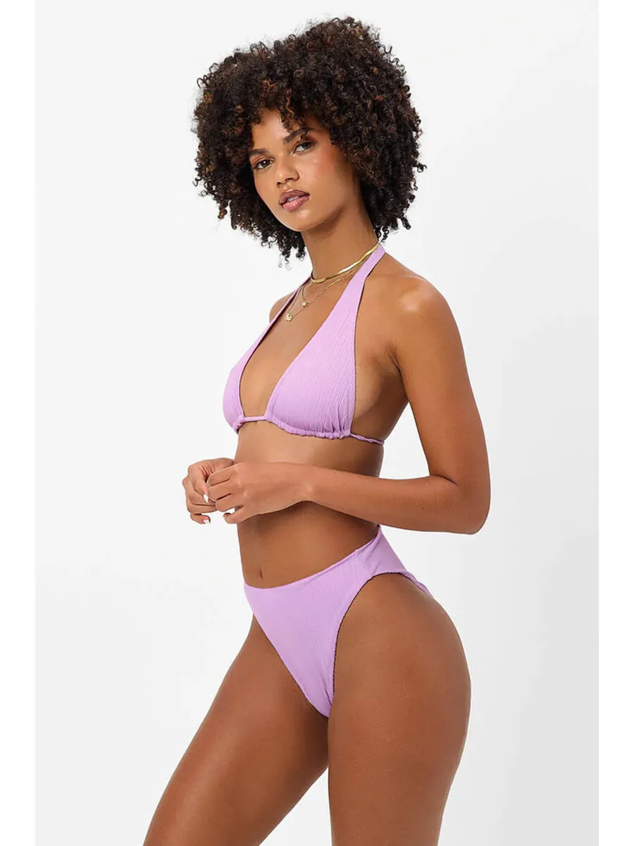 Anne High Waisted Plisse Bottom In Wisteria