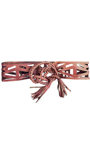 Art N' Vintage - Mosaic Belt - B208 - Redwood