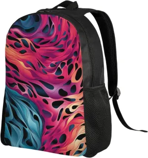 Backpack for Men Women 16.1 Inch Laptop Backpack Colored leopard Daypack Laptop Bag for Travel