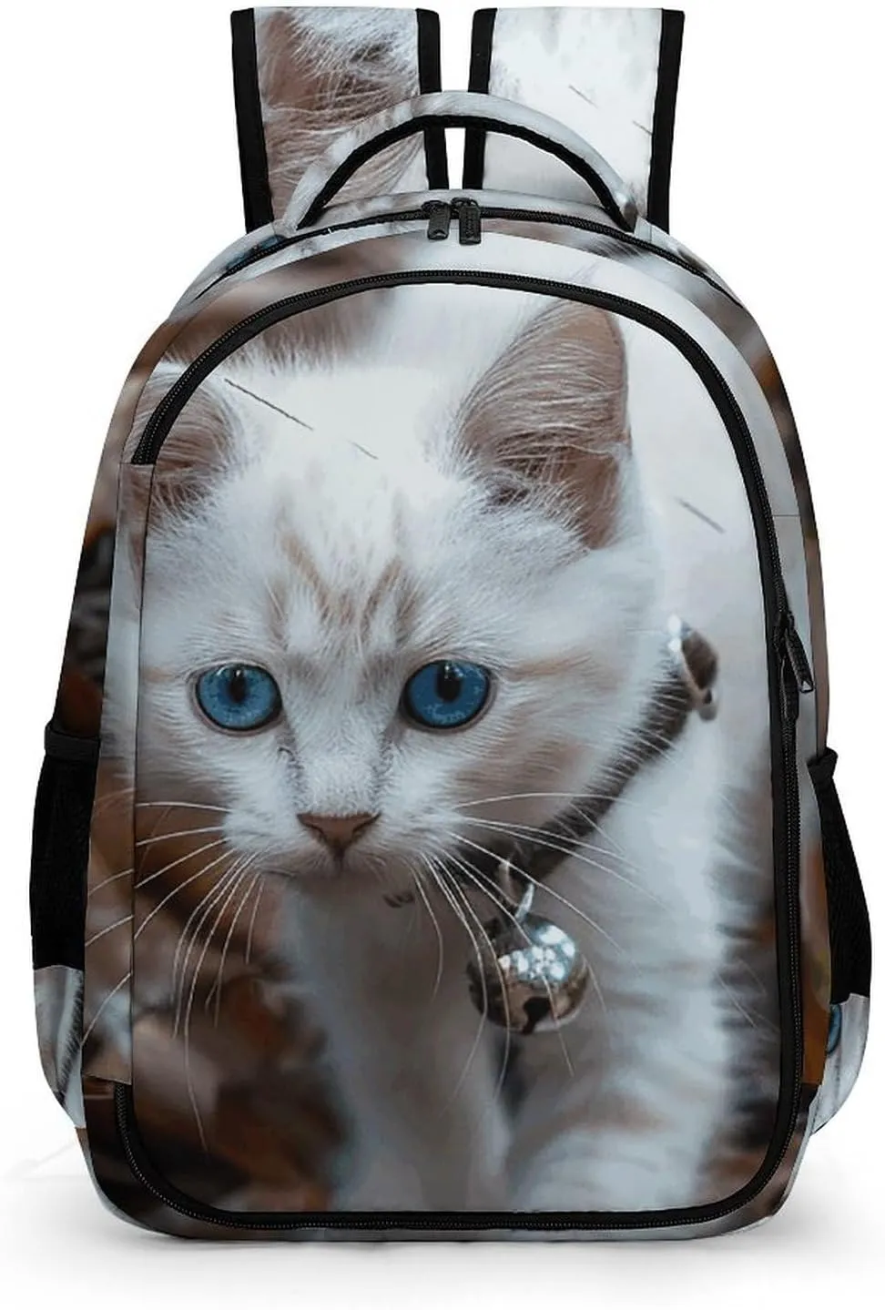 Backpack for Men Women Laptop Backpack Blue Eyes Cat Casual Daypack Laptop Bag for Travel