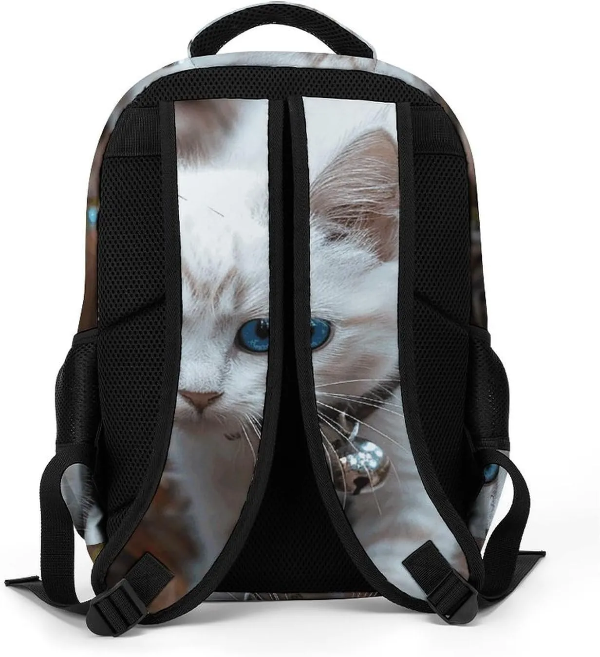 Backpack for Men Women Laptop Backpack Blue Eyes Cat Casual Daypack Laptop Bag for Travel