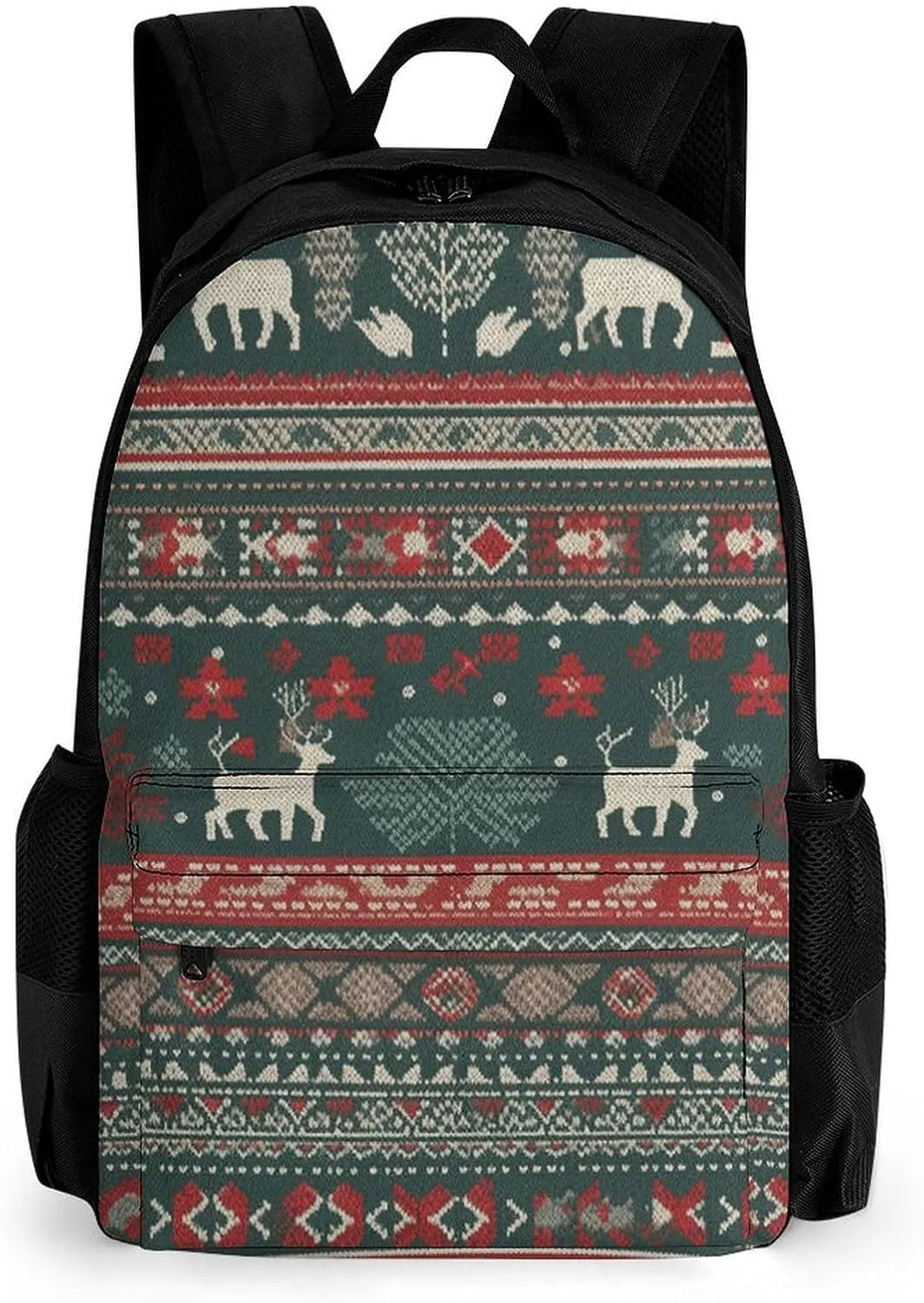 Backpack for Men Women Laptop Backpack Dark Green And Gray Casual Daypack Laptop Bag for Travel, 42x30.5cm