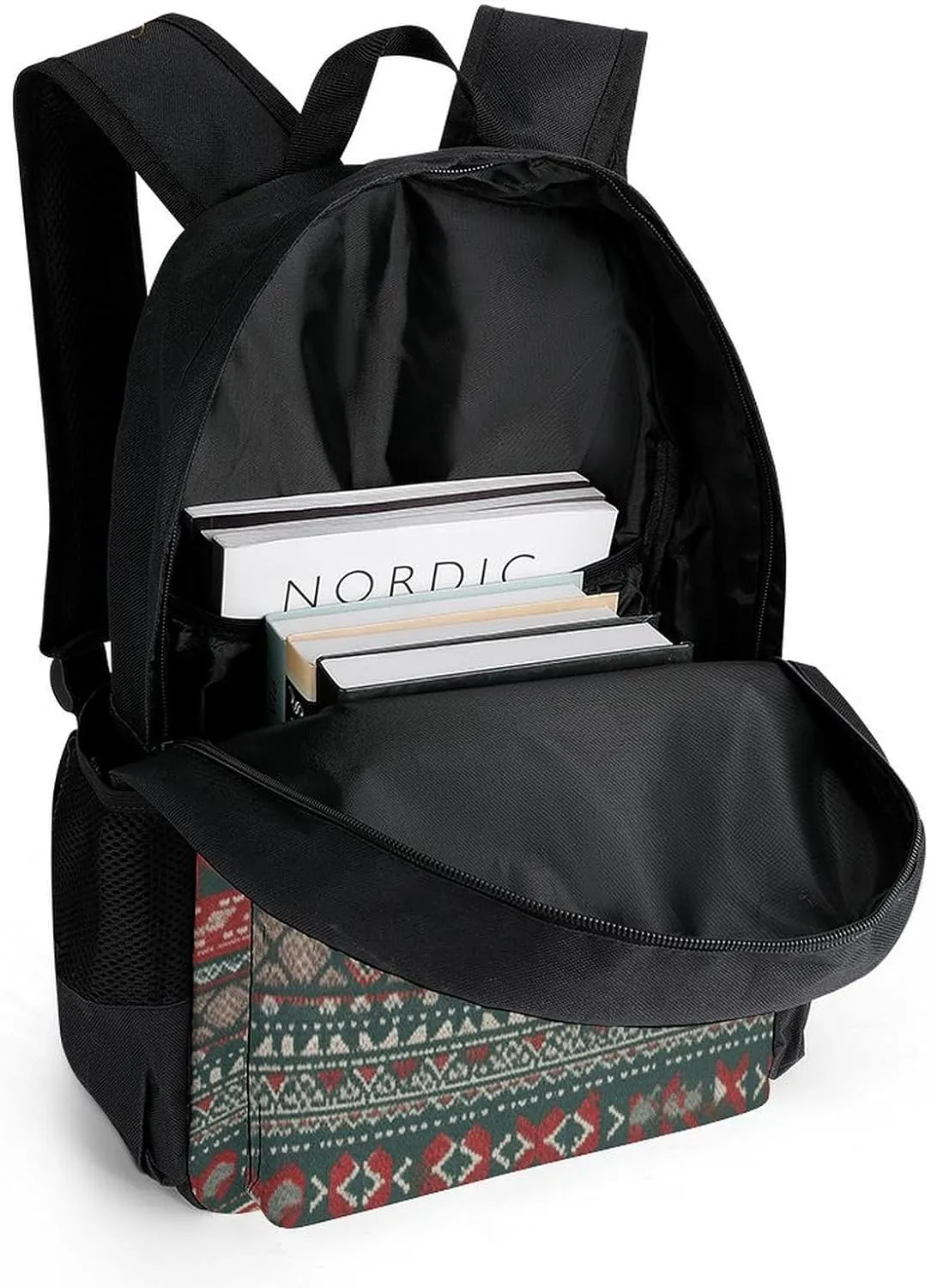 Backpack for Men Women Laptop Backpack Dark Green And Gray Casual Daypack Laptop Bag for Travel, 42x30.5cm
