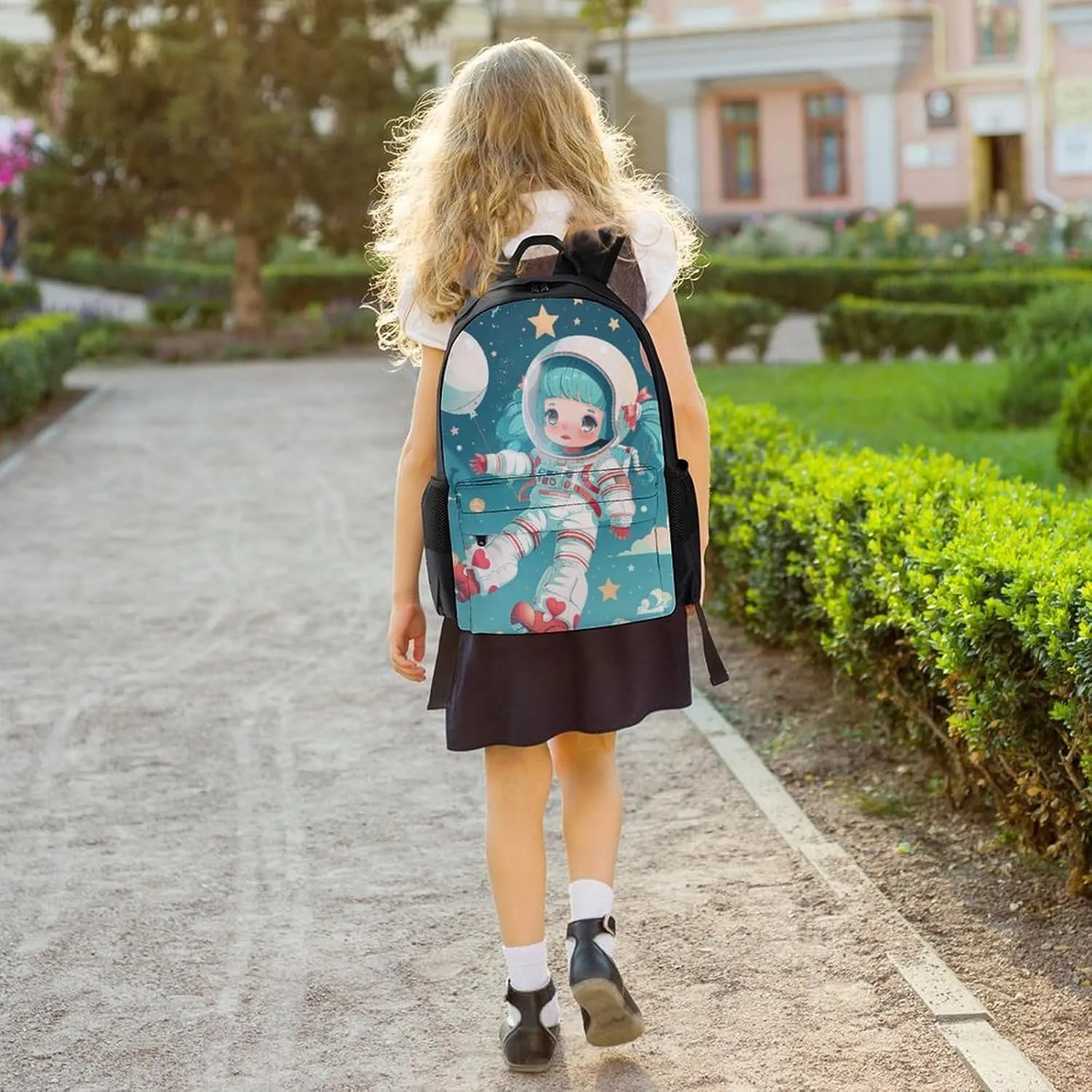 Backpack for Men Women Laptop Backpack Floating in Space Casual Daypack Laptop Bag for Travel
