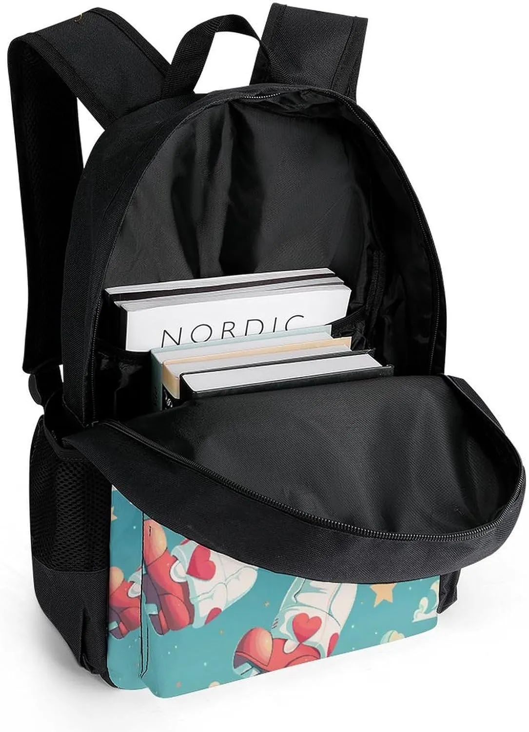 Backpack for Men Women Laptop Backpack Floating in Space Casual Daypack Laptop Bag for Travel