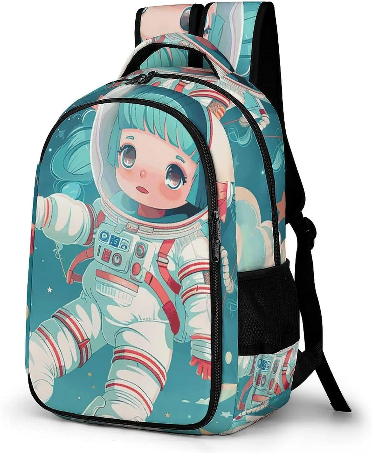 Backpack for Men Women Laptop Backpack Floating in Space Casual Daypack Laptop Bag for Travel
