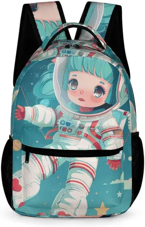 Backpack for Men Women Laptop Backpack Floating in Space Casual Daypack Laptop Bag for Travel