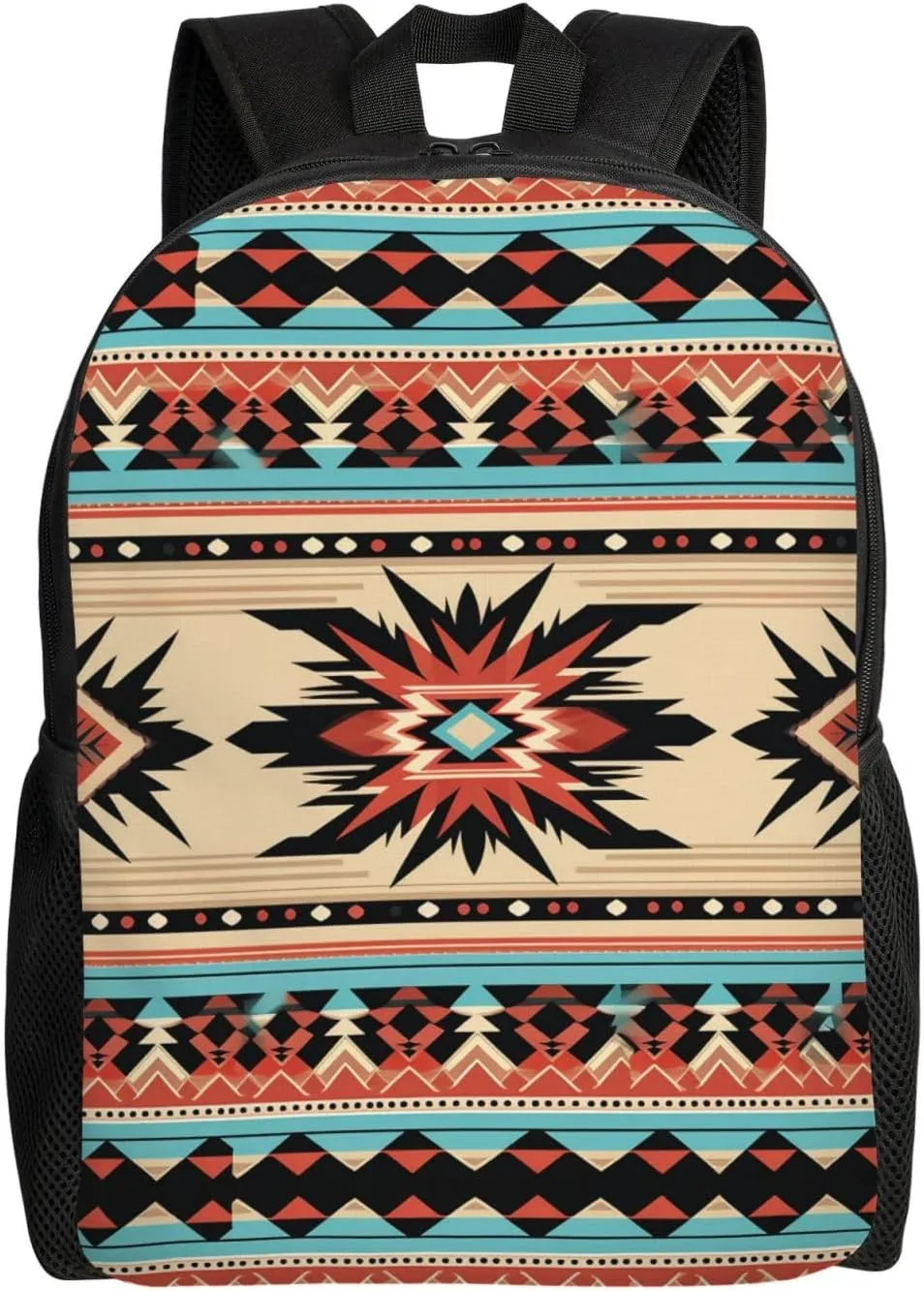 Backpack for Men Women Laptop Backpack Owl on a branch Daypack Laptop Bag for Travel, Native American Patterns, One Size