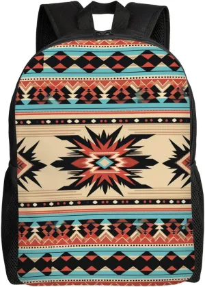 Backpack for Men Women Laptop Backpack Owl on a branch Daypack Laptop Bag for Travel, Native American Patterns, One Size