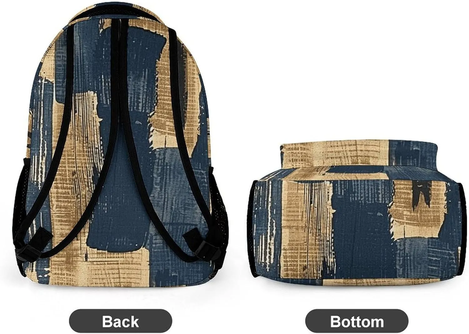 Backpack for Men Women Laptop Backpack Woodcut Style Graphics Casual Daypack Laptop Bag for Travel