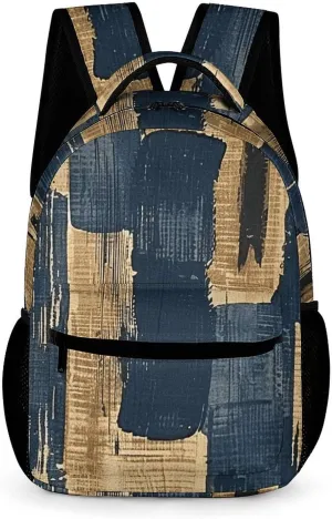 Backpack for Men Women Laptop Backpack Woodcut Style Graphics Casual Daypack Laptop Bag for Travel
