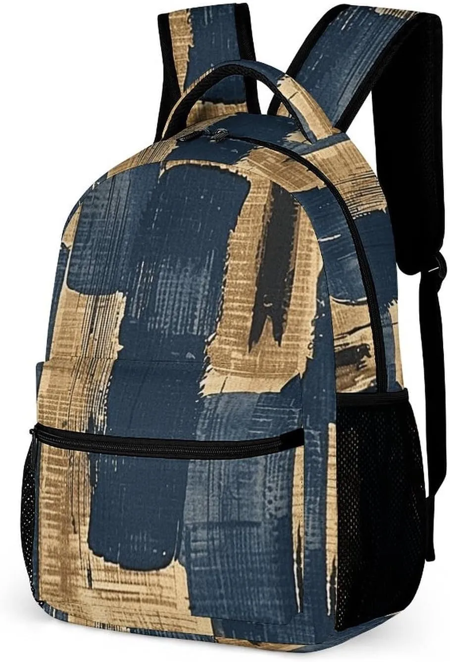 Backpack for Men Women Laptop Backpack Woodcut Style Graphics Casual Daypack Laptop Bag for Travel