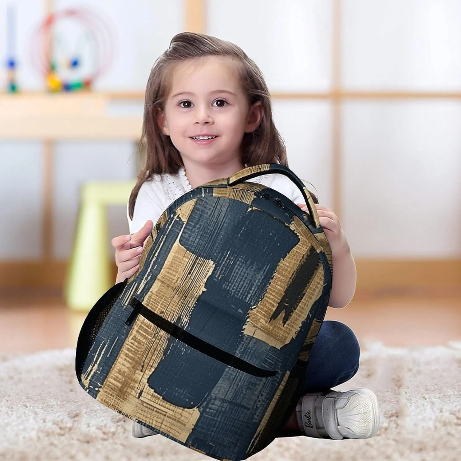 Backpack for Men Women Laptop Backpack Woodcut Style Graphics Casual Daypack Laptop Bag for Travel