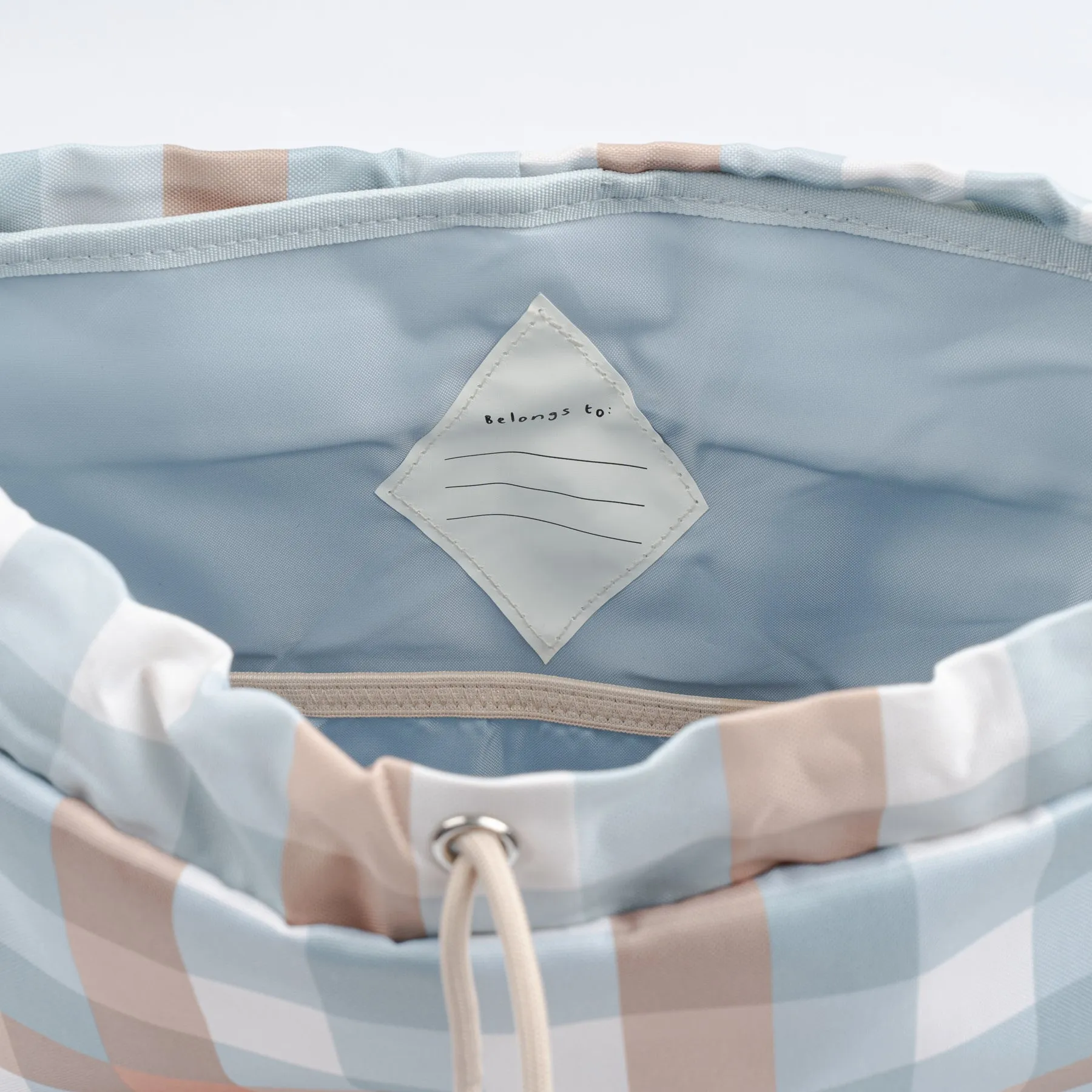 Backpack Large Cottage Blue Checks 