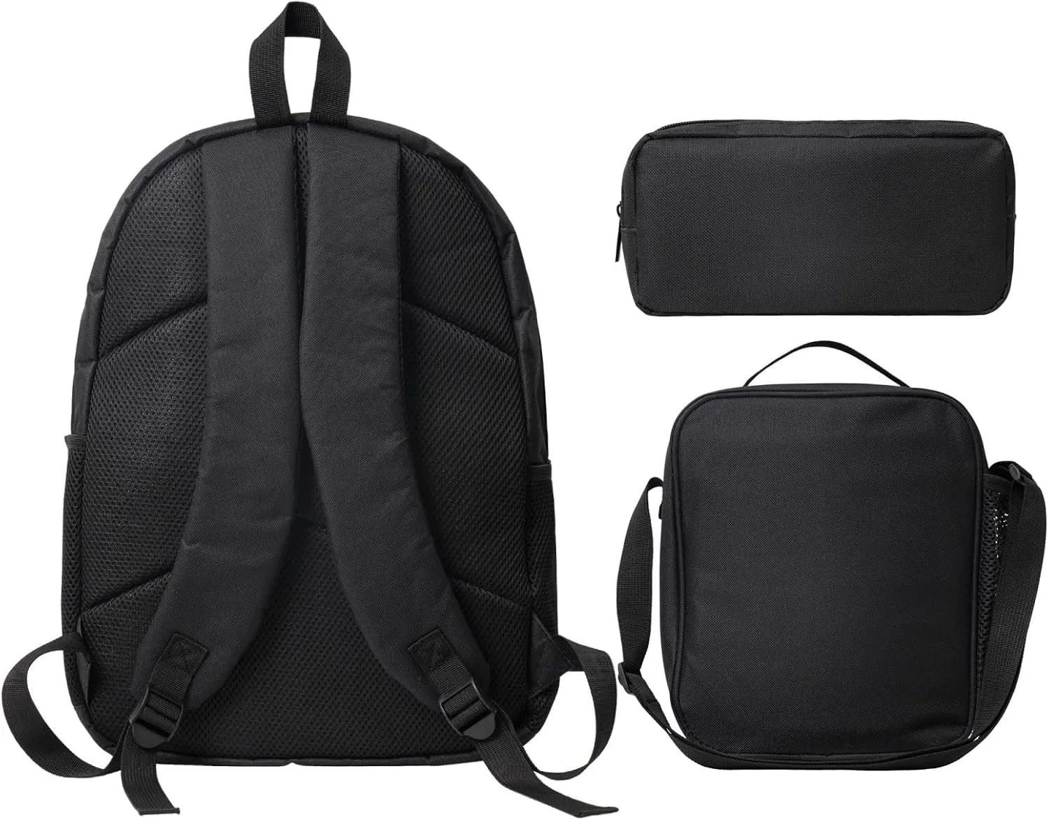 Backpacks Pen Bag Lunch Bag Set Darth Image Vader Casual Elementary Daypacks Lightweight Elementary Laptop Backpack Camping Travel Bookbag