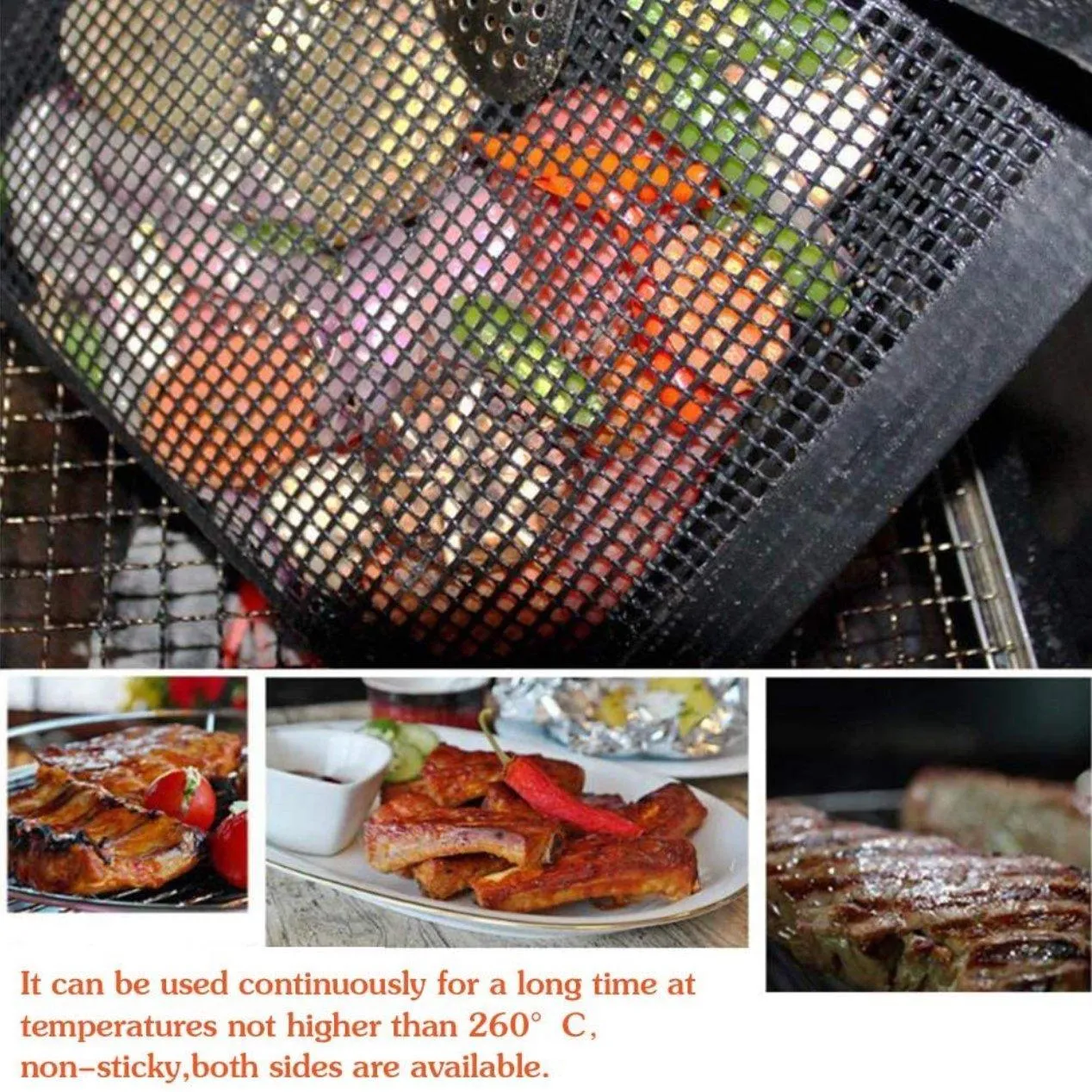 BBQ Grill Mesh Bag 1PC 2Colours