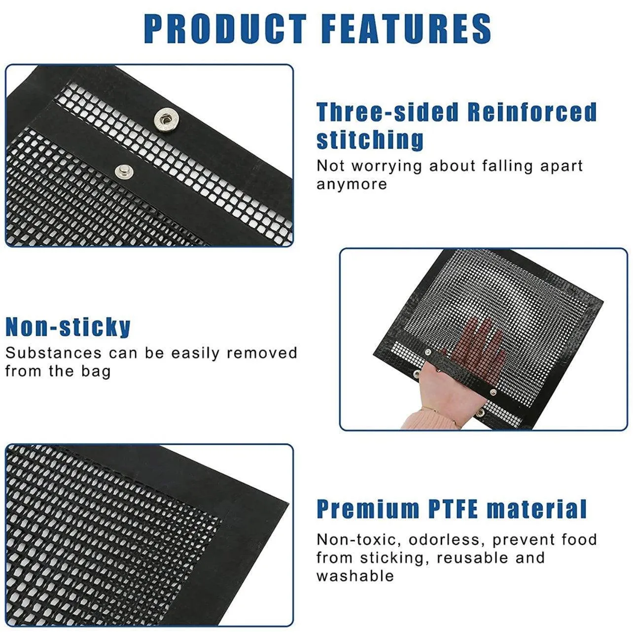 BBQ Grill Mesh Bag 1PC 2Colours