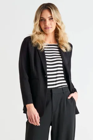BETTY BASICS Portsea Blazer - Black