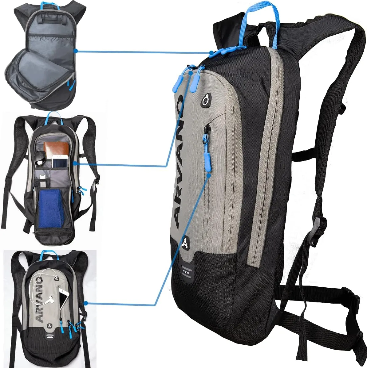 Bike Backpack Small Mountain Biking Backpack Lightweight 6l Daypack - MTB Cycling,Hiking,Skiing,Snow Bicycle,Snowboard