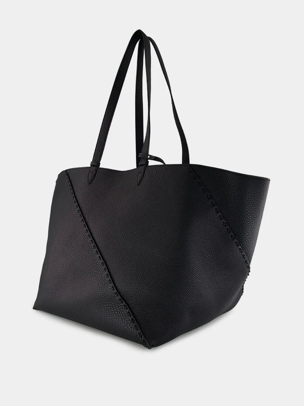 Black Selleria Diagonal Shopper Large