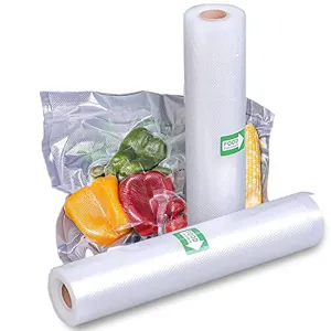 BNT 2 Pack 11" x 16' Food Saver Vacuum Sealer Freezer Bags, Seal a Meal Food Saver Bags Rolls, Commercial Grade, Heavy Duty, BPA Free, Great for Vac Storage of food - Cut to Size Roll (Total 32')