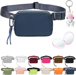 Bovagu Crossbody,Duo Iris 57" Long Strap Crossbody Bag,Small Crossbody Purse with Adjustable Strap,Fashion Waist Packs