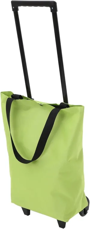 Cabilock Foldable Shopping Cart Portable Cart for Groceries Rolling Tote Bag Wheels Bag on Wheels