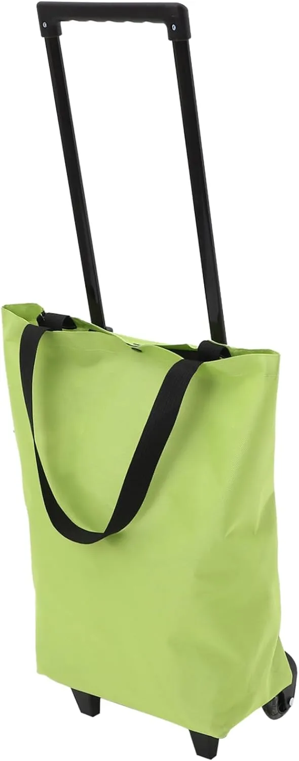 Cabilock Foldable Shopping Cart Portable Cart for Groceries Rolling Tote Bag Wheels Bag on Wheels