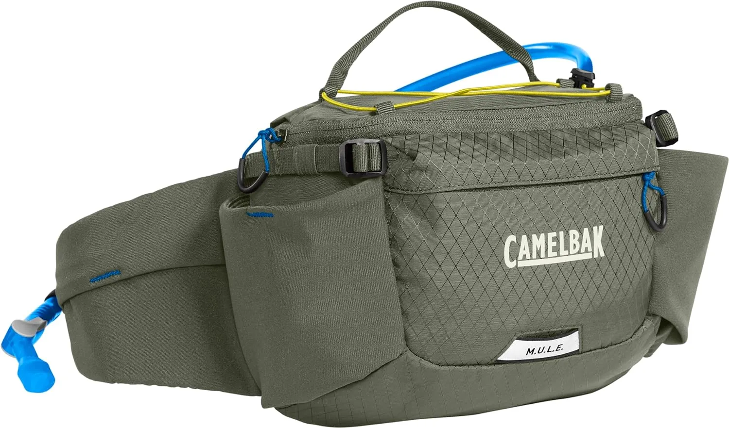 CamelBak M.U.L.E. 5 Mountain Bike Gravel Waist Belt Hydration Pack 50oz, Dusty Olive