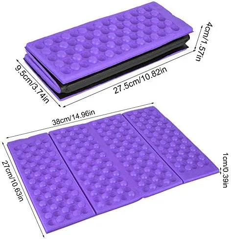 Camping Foam Pad, Foldable Seat Cushion Waterproof Folding Camping Mat Foam Seat Pad