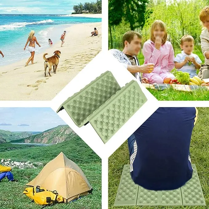Camping Foam Pad, Foldable Seat Cushion Waterproof Folding Camping Mat Foam Seat Pad