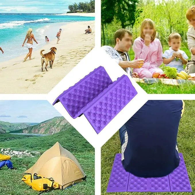 Camping Foam Pad, Foldable Seat Cushion Waterproof Folding Camping Mat Foam Seat Pad