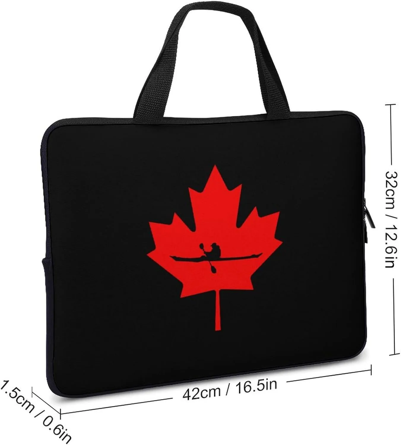 Canadian Kayaking Canada Laptop Sleeve Portable Waterproof Computer Bag Pouch Handbag Protective Sleeve