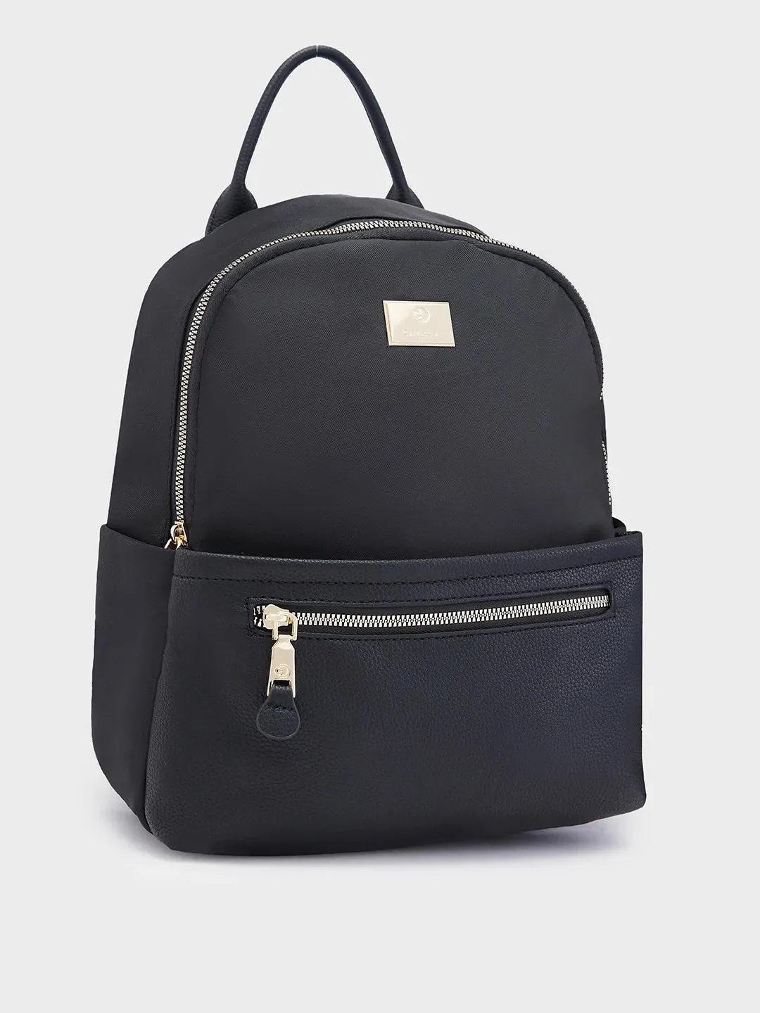 Caprese Casper Medium Black Casual Backpack
