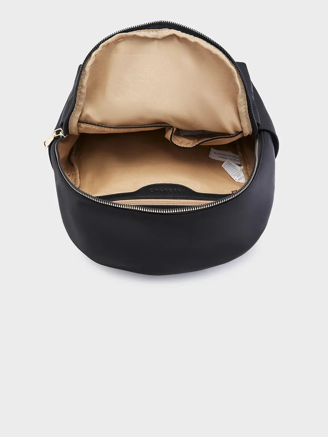 Caprese Casper Medium Black Casual Backpack