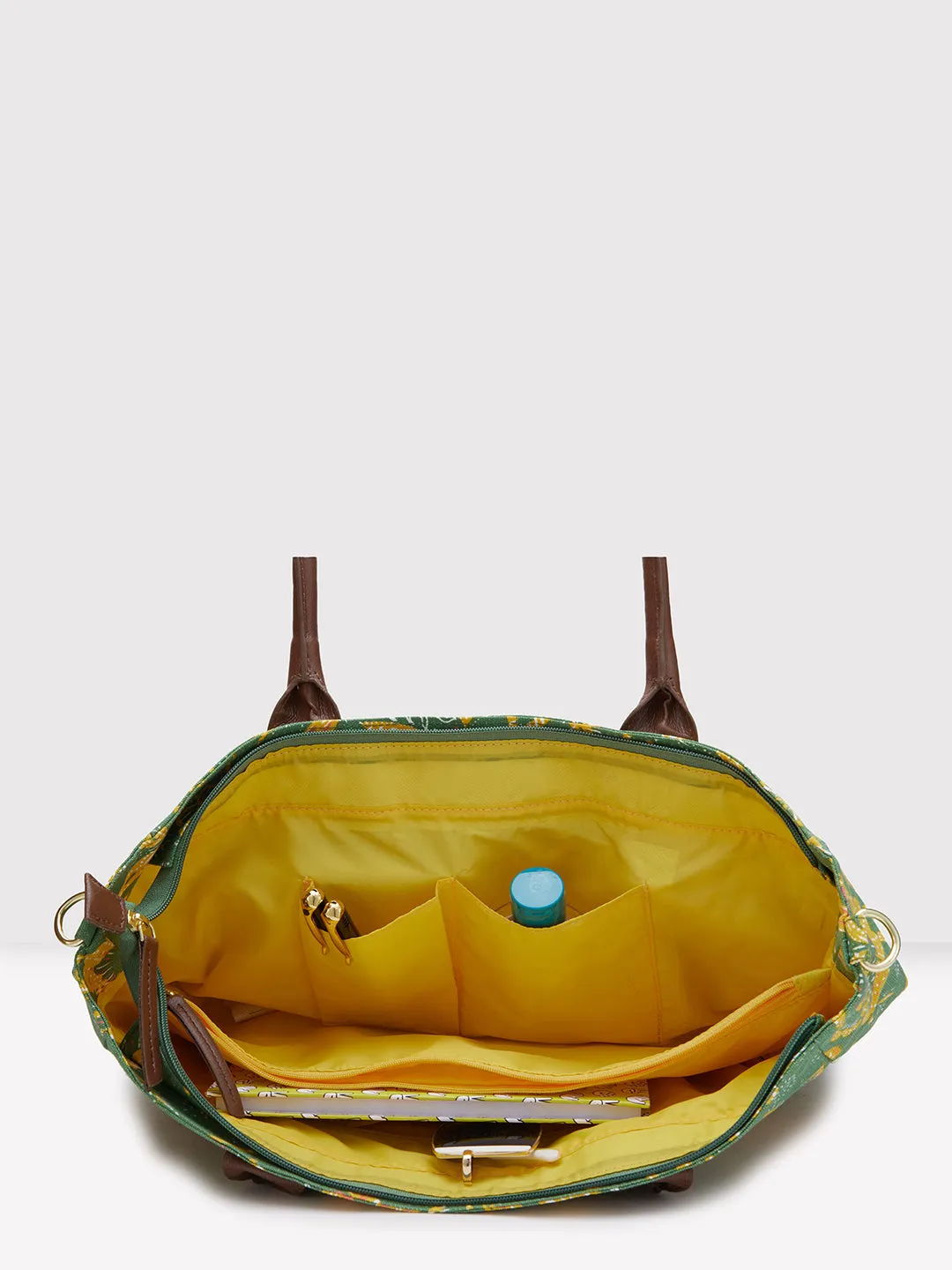 Caprese Hazel Large Olive Tote Bag