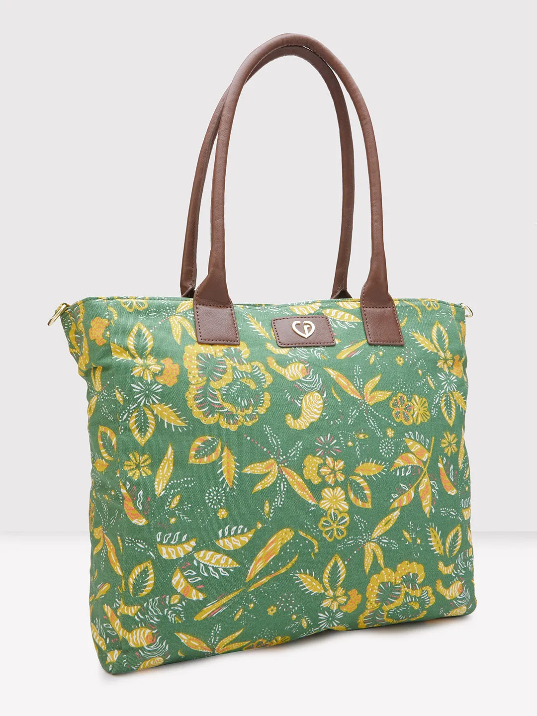 Caprese Hazel Large Olive Tote Bag
