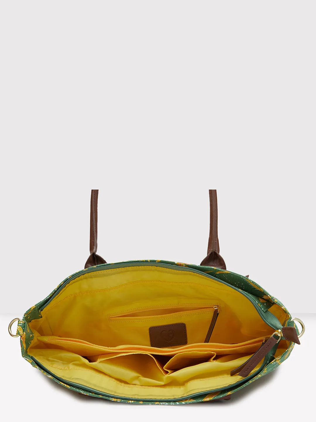 Caprese Hazel Large Olive Tote Bag