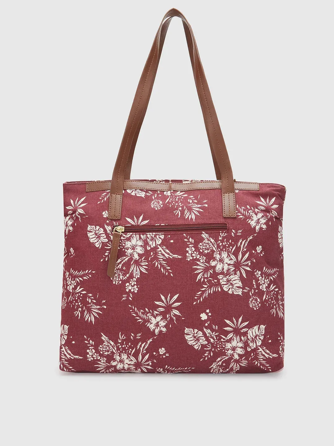 Caprese Kendall Large Maroon Tote Bag
