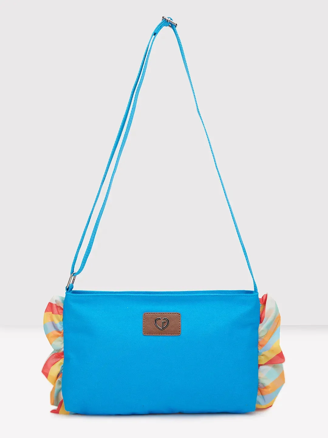 Caprese Oakley Large Turquoise Sling Bag